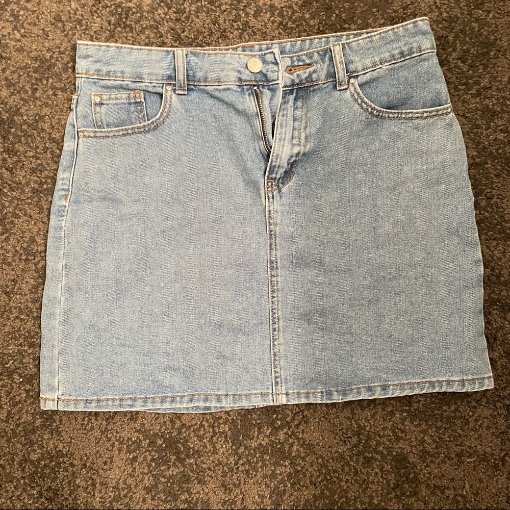 Primark high waisted jean skirt